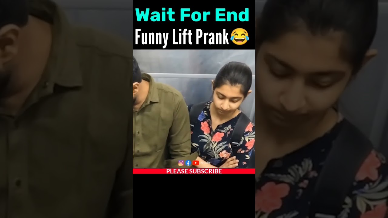 Wait For End 😂😂 | RJ Naved | Funny Lift Prank | #shorts #rjnaved #liftprank