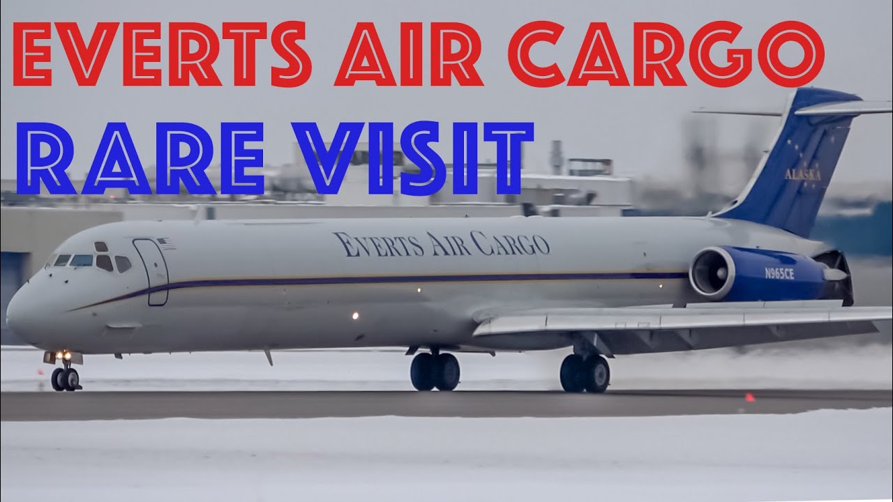 *RARE CARGO!* Everts Air Cargo Alaska McDonnell Douglas MD-83F (MD83) in Montreal (YUL/CYUL)