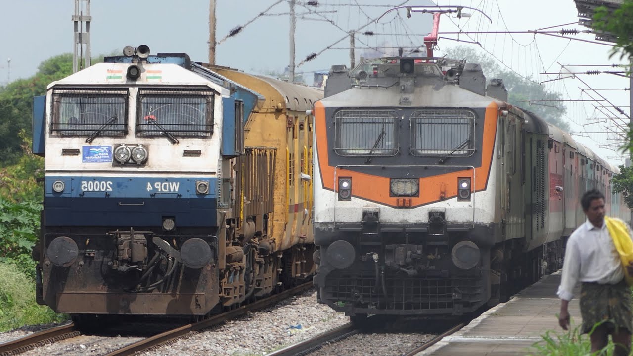 1600th UPLOAD Video : Diesel Trains and Electric Trains at Full Speed | Indian Railways