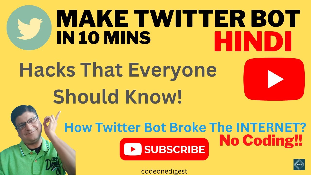 Easy Twitter Bot Explained Hindi | Hacks That Everyone Should Know | Auto Tweet Reply Quote Retweet
