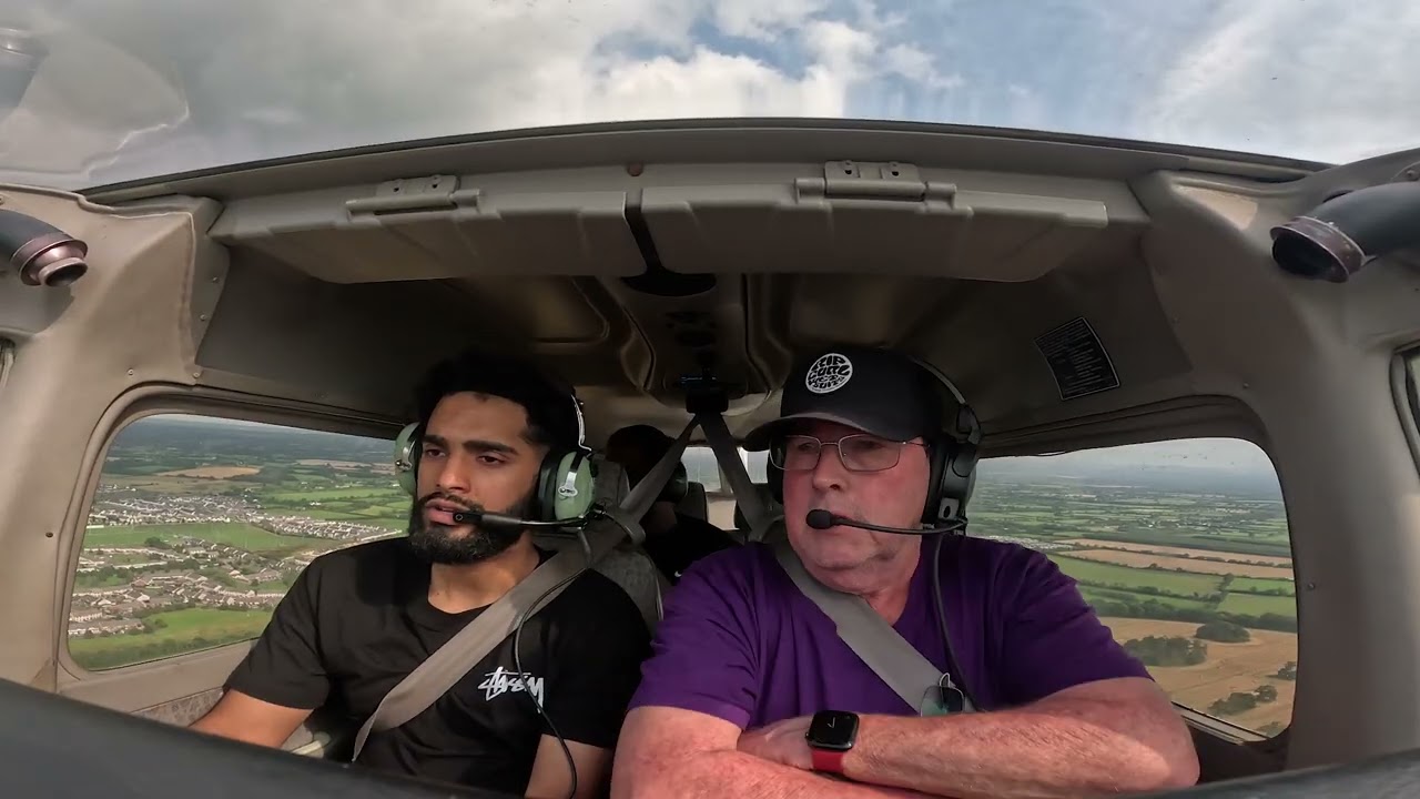 First time flying in a light aircraft.