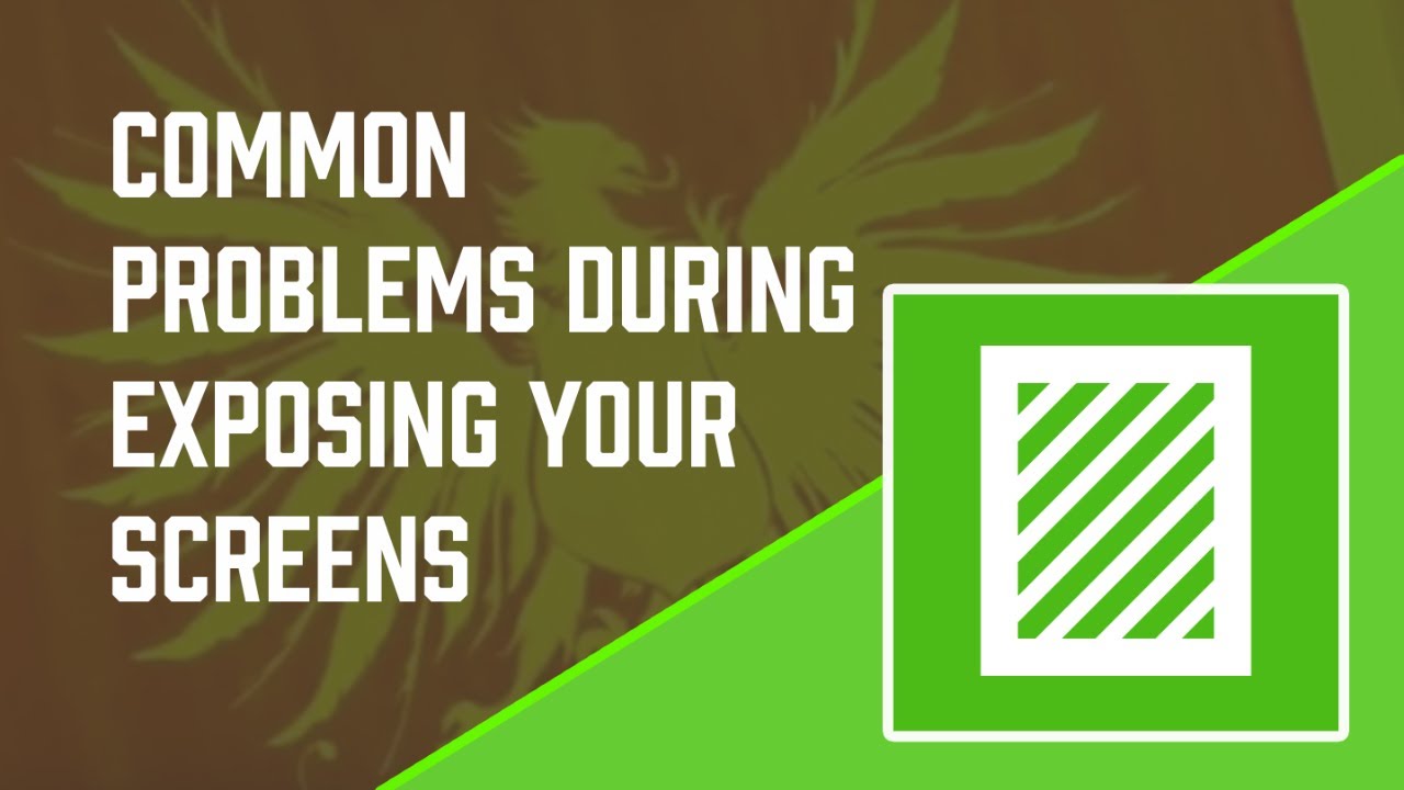 Exposing a Screen for Screen Printing - Screen Exposure Problems PART 2
