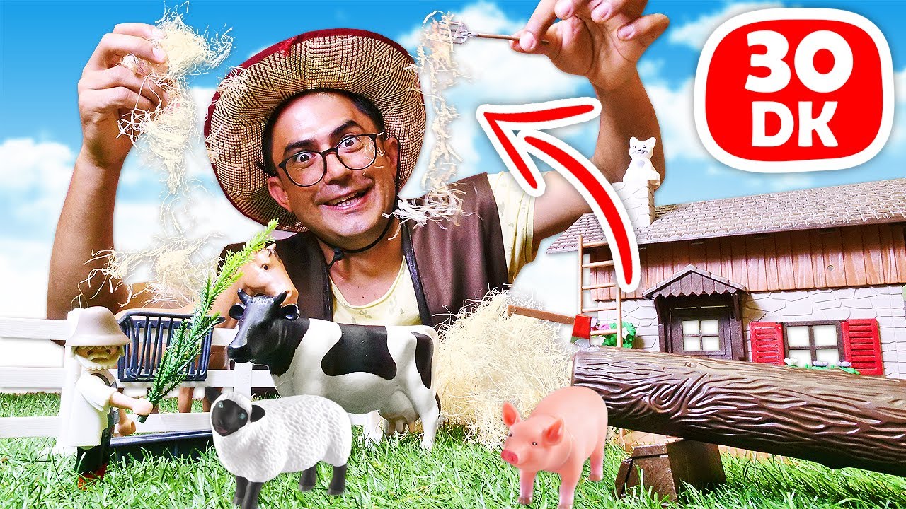 Okul öncesi çocuklar için eğitici video. Çiftçi Nail Baba ile hayvanları öğrenelim!
