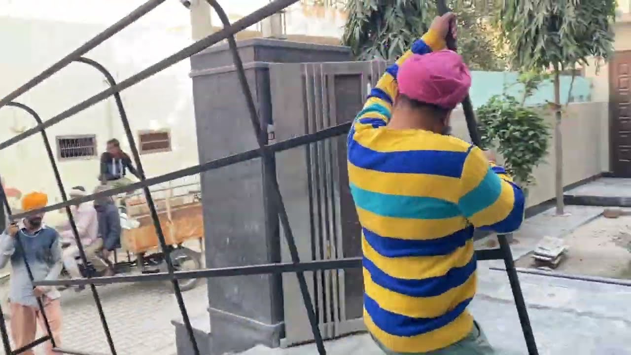 How to Make Fibreglass Shed For Home | Plastic Sheet Roofing Shade Making Idea 2024 |