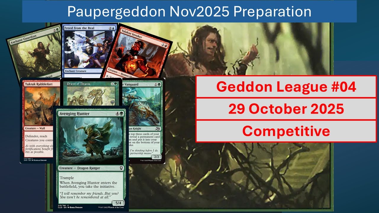 Paupergeddon Prep League #04 - Combo Walls - 29 Oct 2025