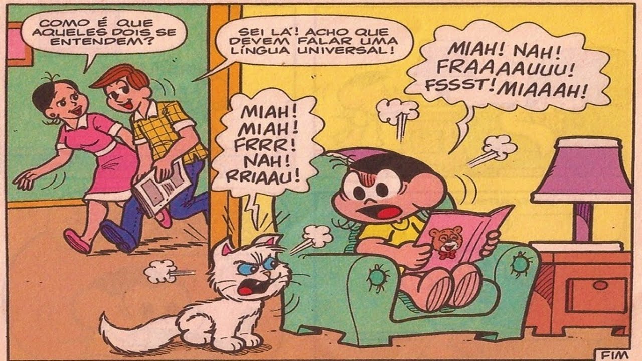 Magali e Mingau em O Dicionário Miauês | Histórias em Quadrinhos Magali e Mingau | Narra Quadrinhos