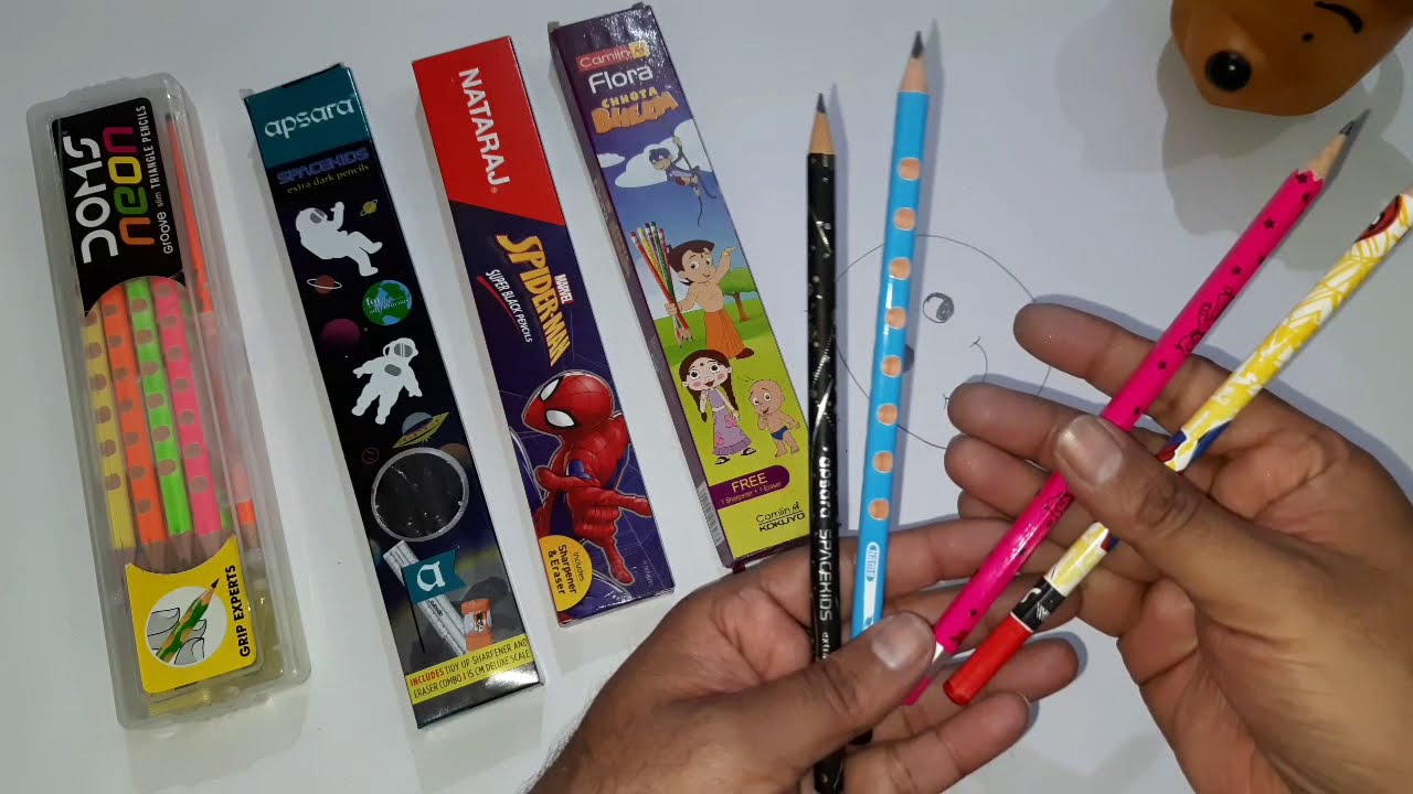 The Best Pencils for Students | NATARAJ | Apsara | Camlin | DOMS Neon Pencil Box