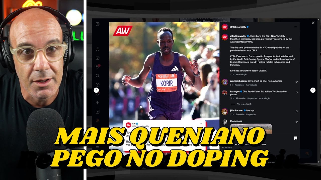 MAIS UM QUENIANO pego no DOPING: AT&Eacute; QUANDO?