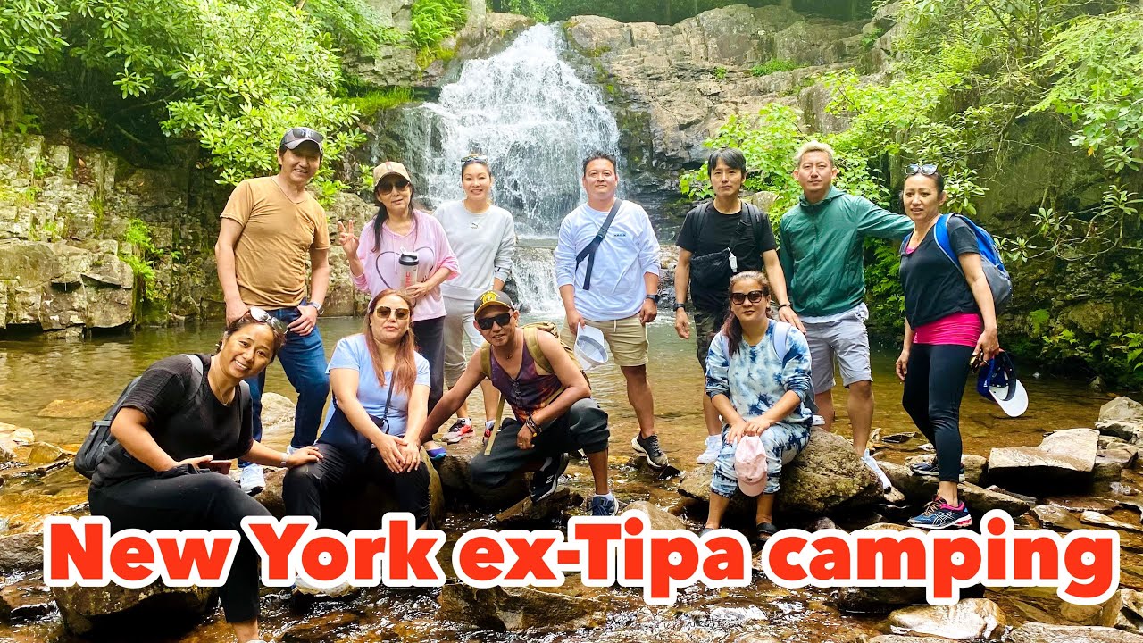 Our first camping trip in #poconos #extipa Tenzin Donsel Tibetan singer/ youtuber Vlog-29