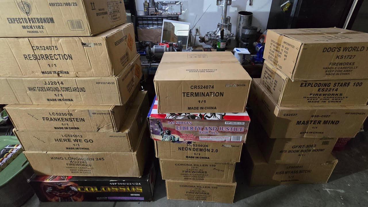 2026 4th OF JULY FIREWORK STASH PICKUP... ALL BANGERS!!! #fireworks #bangers #pyro