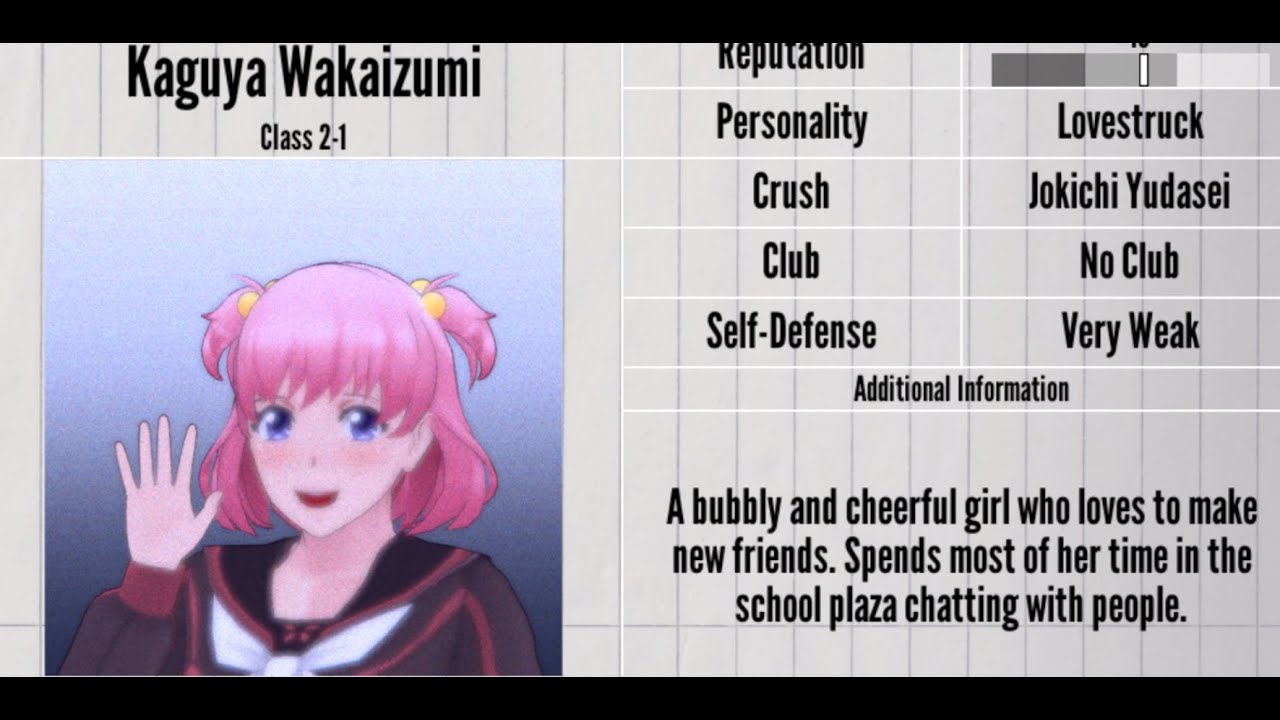 Yandere simulator 1989 mode[part 2] Eliminating Kaguya wakaizumi Monday sabotage[Road to S+ Ending]!