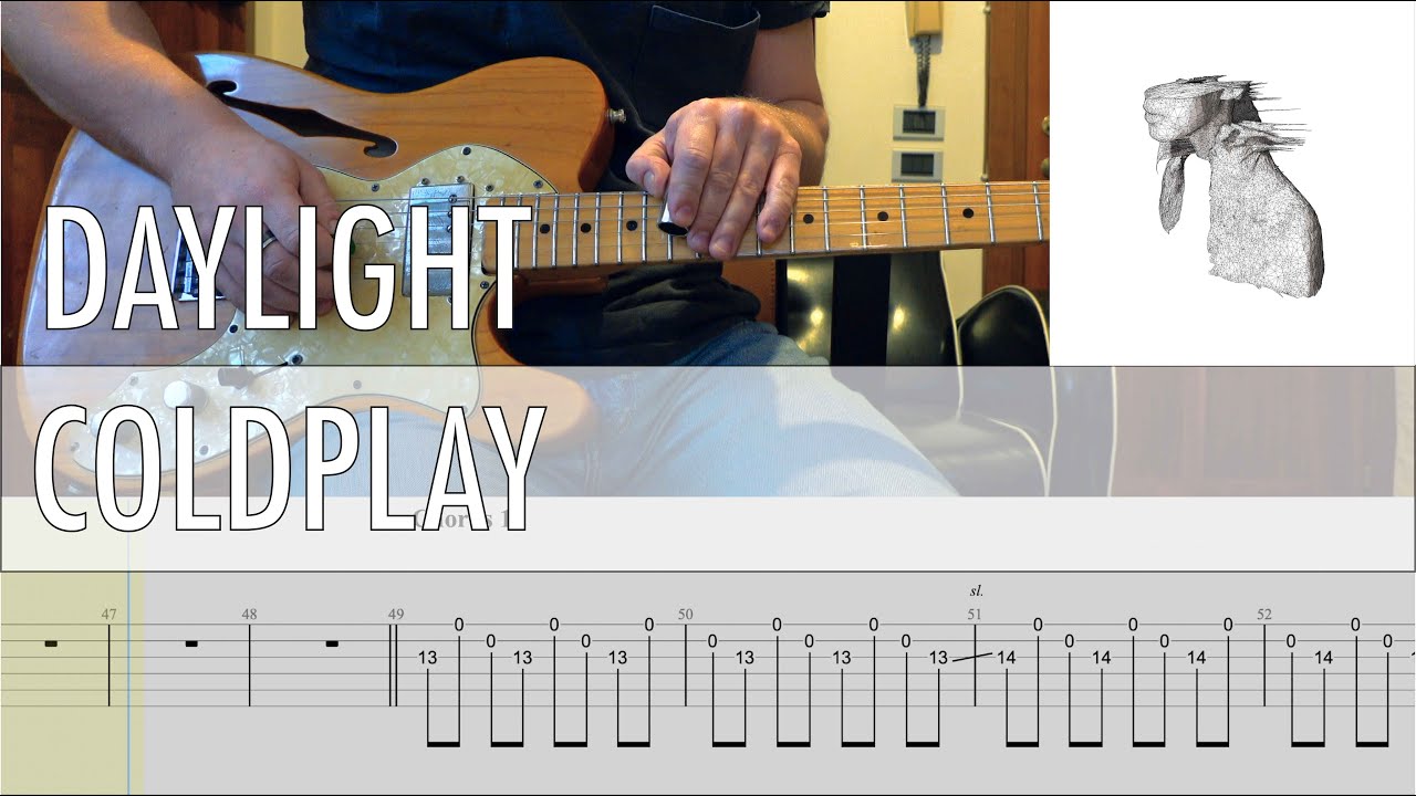 Daylight Coldplay Cover &bull; Guitar Tab &bull; Tutorial &bull; Lesson