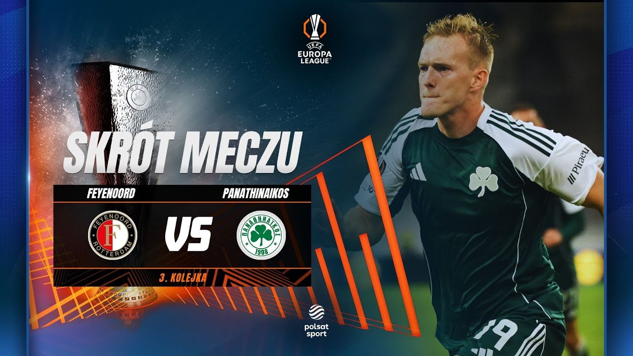 ŚWIDERSKI Z KOLEJNYM GOLEM W LIDZE EUROPY! Skr&oacute;t meczu Feyenoord - Panathinaikos
