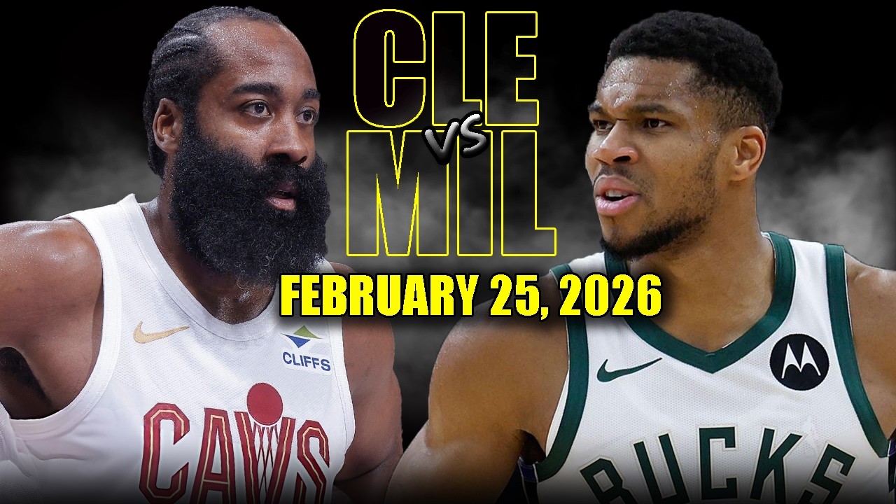 Cleveland Cavaliers vs Milwaukee Bucks Full Game Highlights – February 25, 2026 | NBA Season