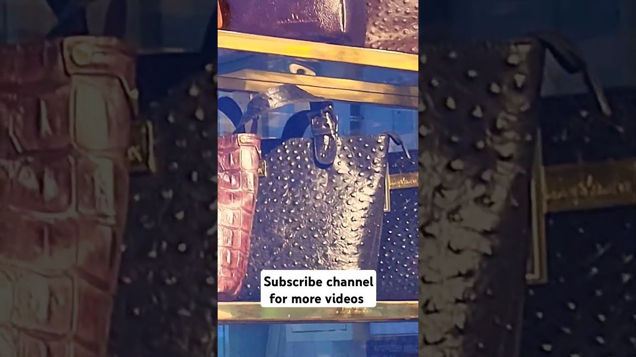 Fake leather/vegan leather bags in Alwae metro station 