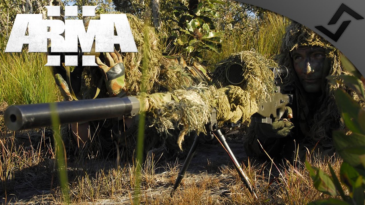 Canadian Sniper Recon Team - ARMA 3 - Ghillie Sniper/Spotter Team Gameplay