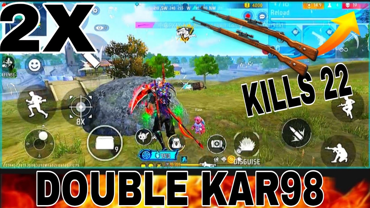 double sniper tips and tricks mobile FFeefire m82b gameplay