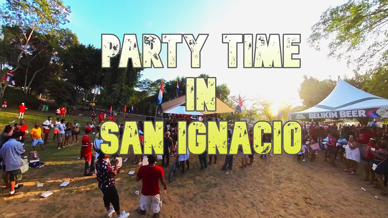 It's Party Time in San Ignacio, Belize, on my last day here