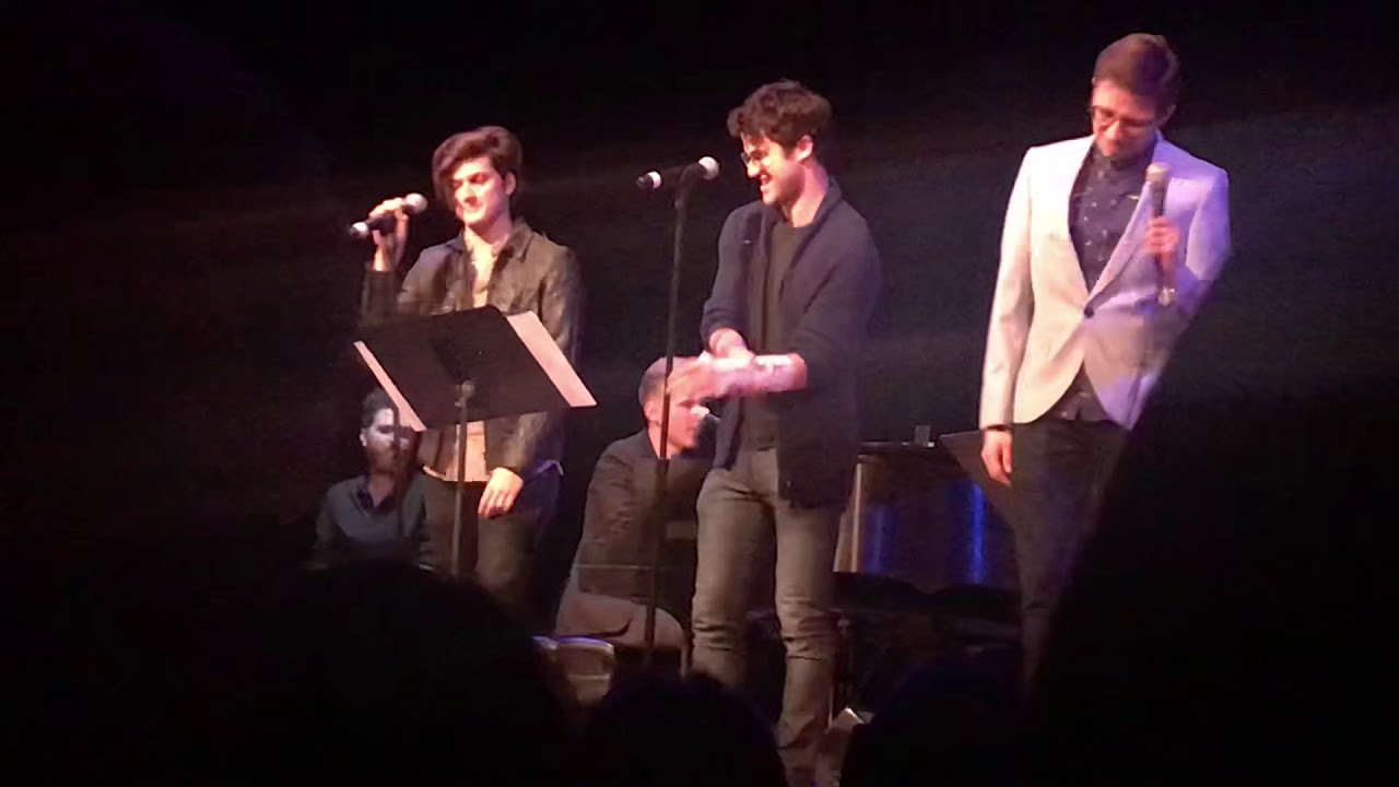 Darren Criss, Will Roland, and Alex Boniello sing Sincerely Me