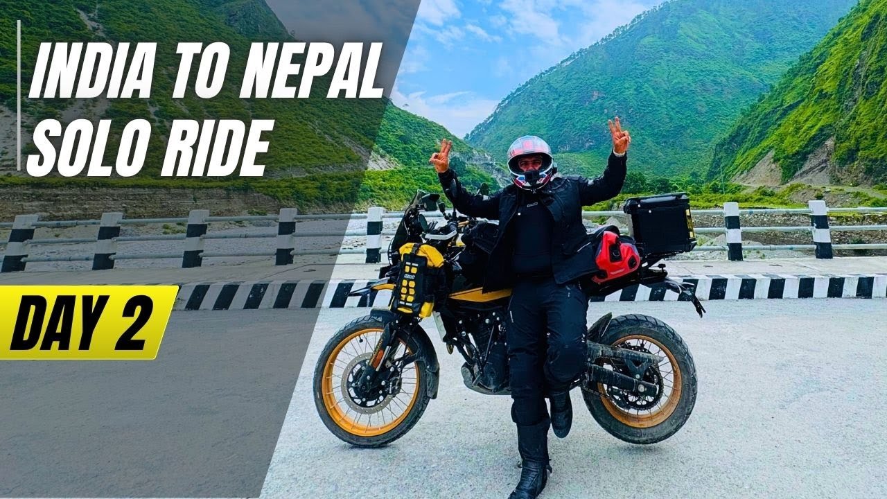 India To Nepal Solo Ride Day 2 | Himalayan 450 off-road capability 🥵 | Bike Crash In Mountain