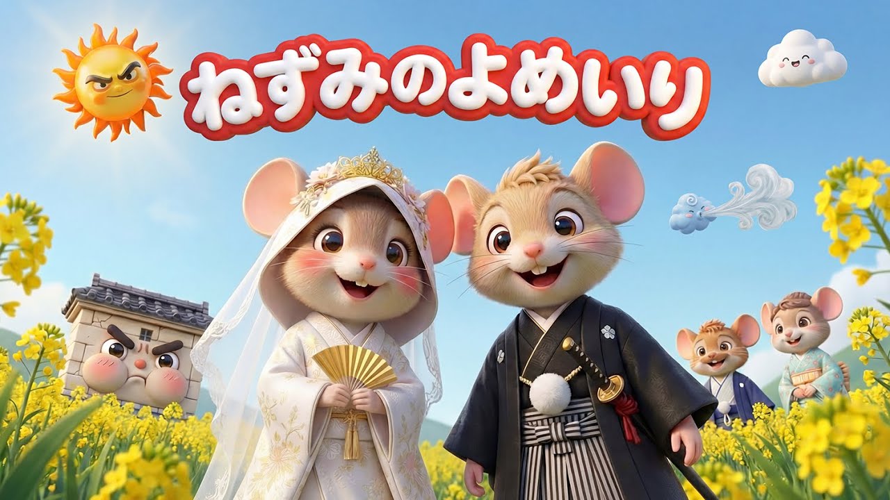 【童話アニメ】ねずみのよめいり｜いちばん大切なものは近くにある｜子ども向け3D絵本!