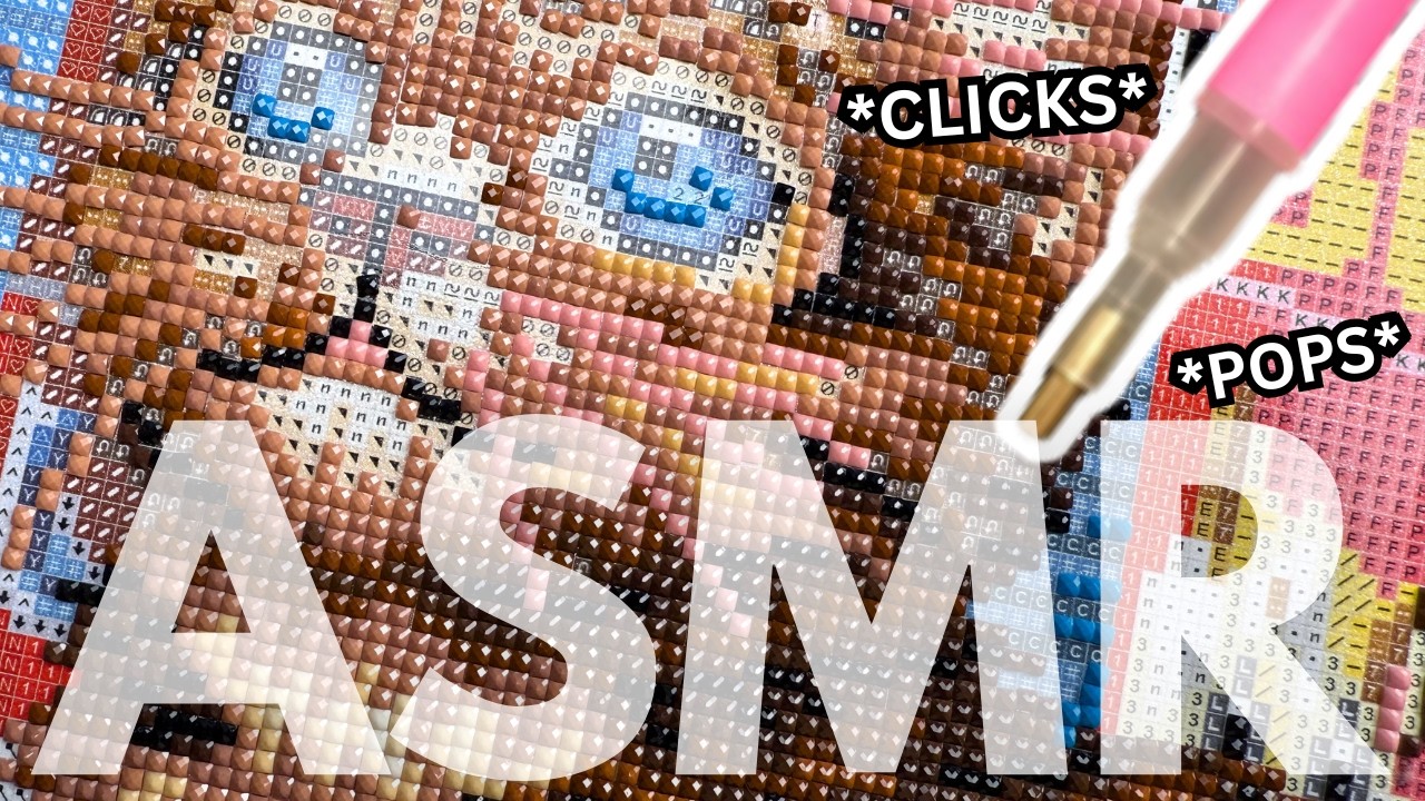 SUPER ✨SATISFYING ✨ Diamond Painting ASMR 💎 NO TALKING 💎