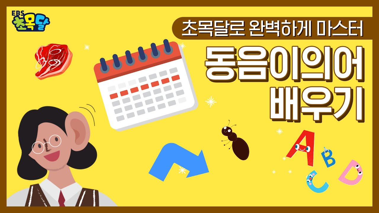 [초등영어] 헷갈리는 영어 발음, 동음이의어 배우기