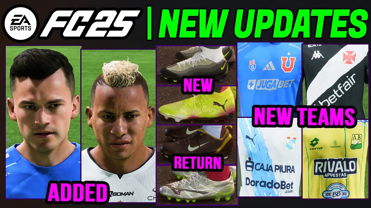 EA FC 25 NEWS | NEW UPDATE - Added Real Faces, Teams & Career Mode Additions ✅