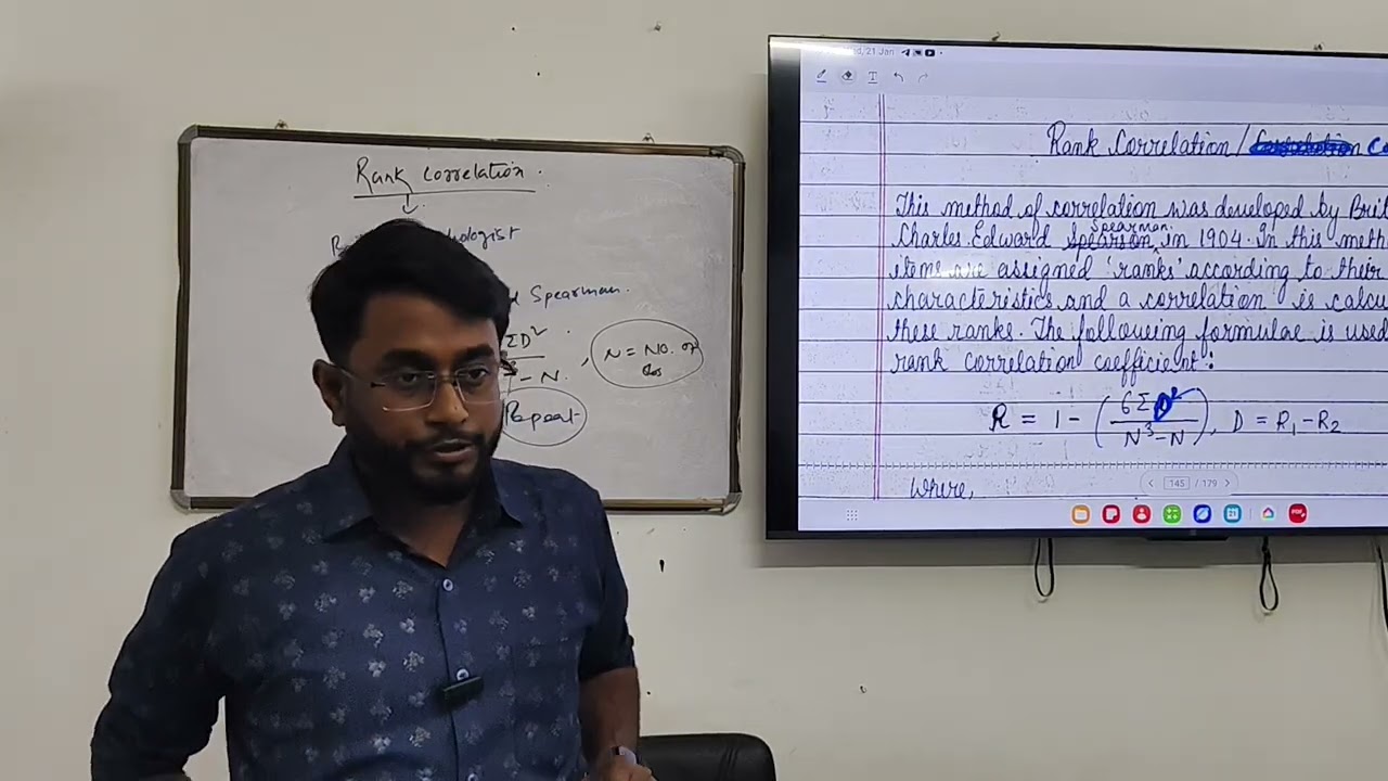 Rank Correlation coefficient 