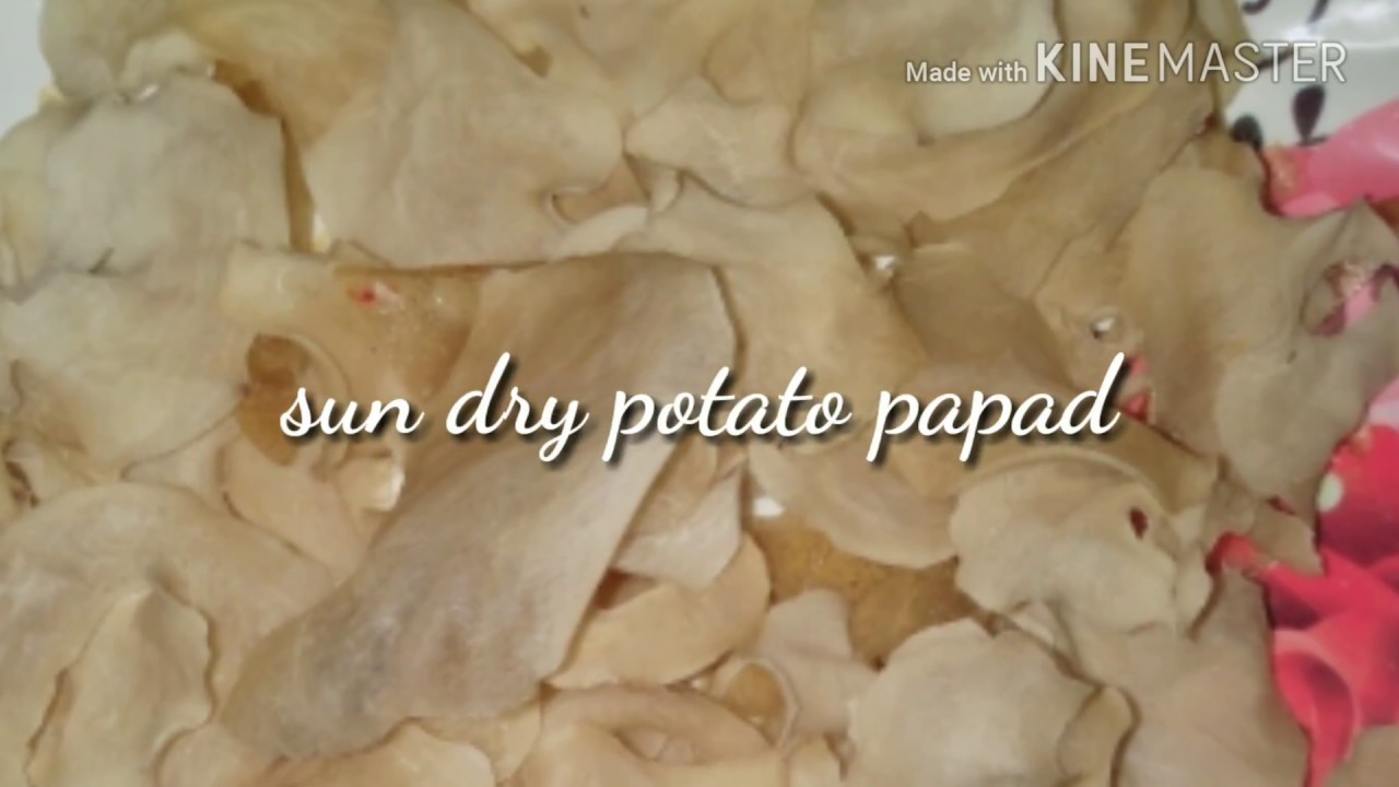 Sun dry potato papad by shabista khan