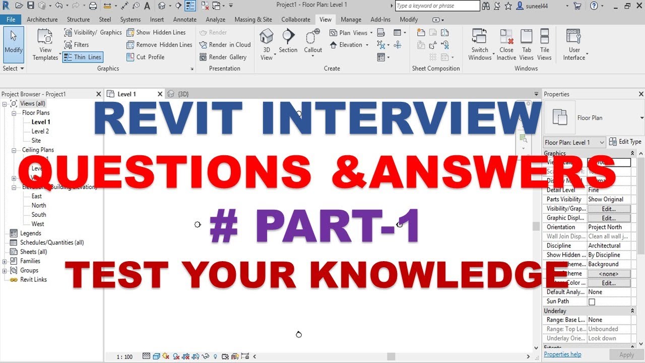 Revit Interview Questions and Answers # Part 1