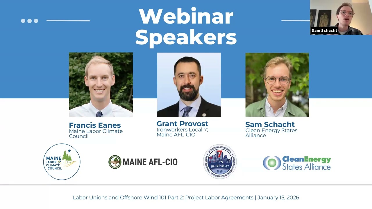 Labor Unions and Offshore Wind 101 Part 2: Project Labor Agreements (1.15.26)