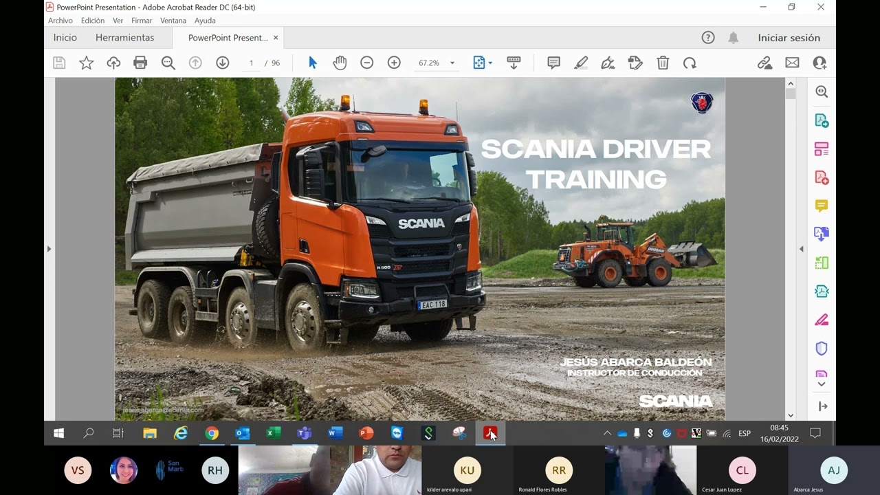 CAPACITACION DE SCANIA XT 500