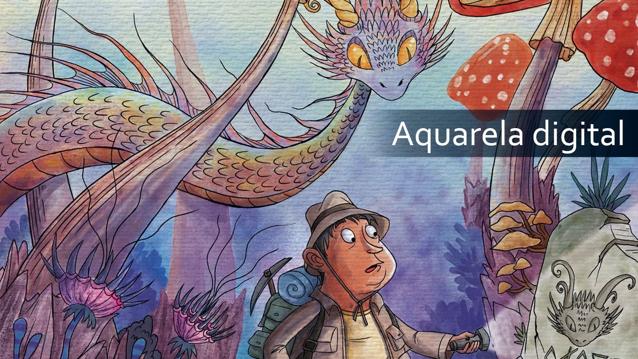 Processo de ilustração (Aquarela Digital)