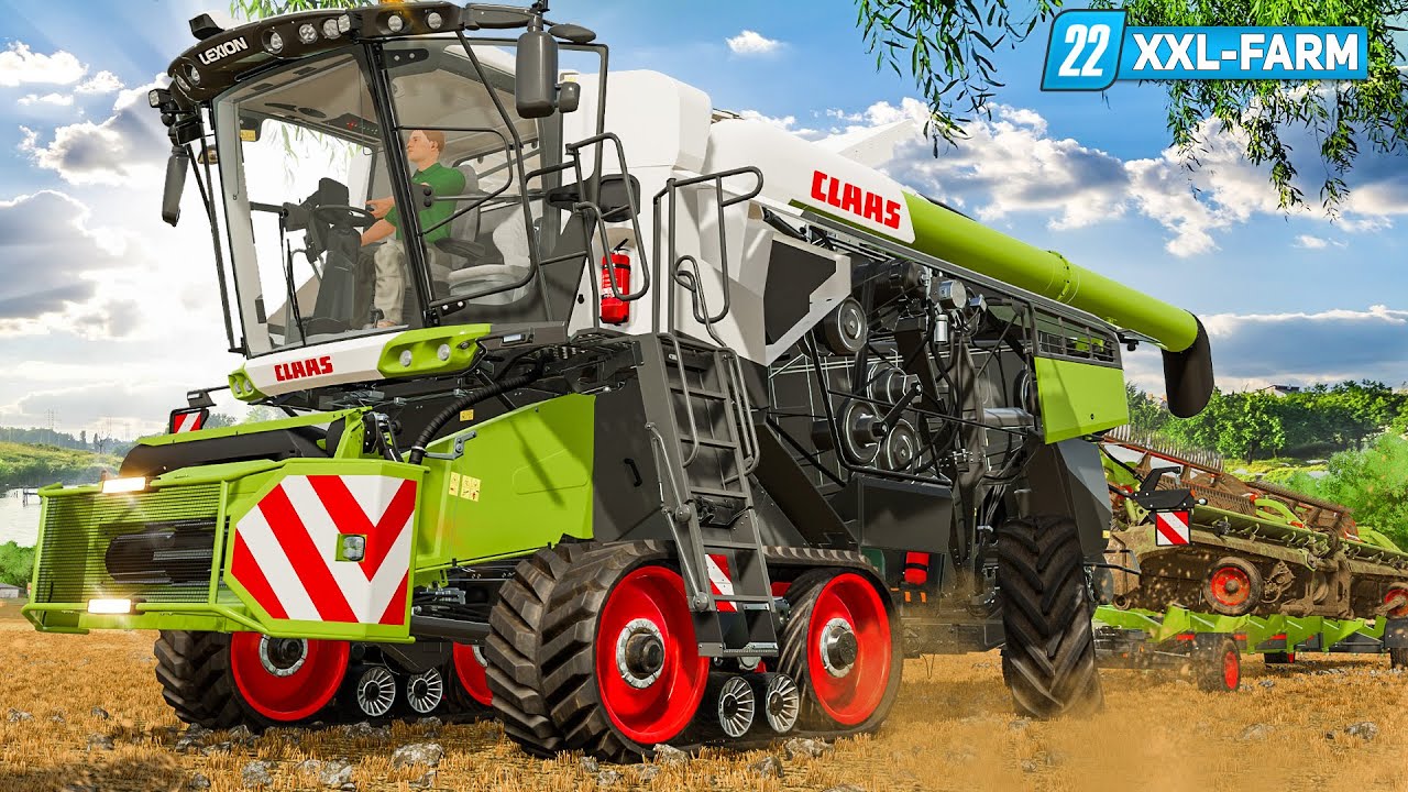 LS22 XXL Farm #38: Erntestart: Neuer CLAAS LEXION 8700 im Einsatz! | FARMING SIMULATOR 22