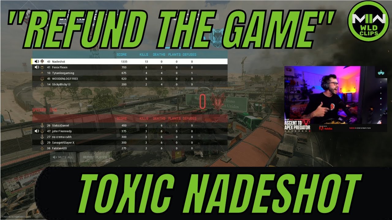 Nadeshot decides to be toxic in the new call of duty (Hilarious Flawless Gameplay)