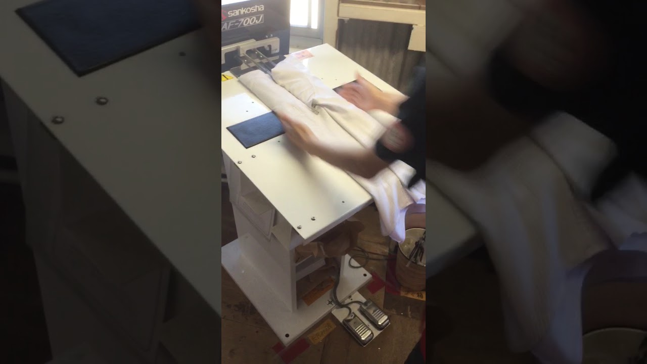 たたみワイシャツ仕上げ①　長袖
