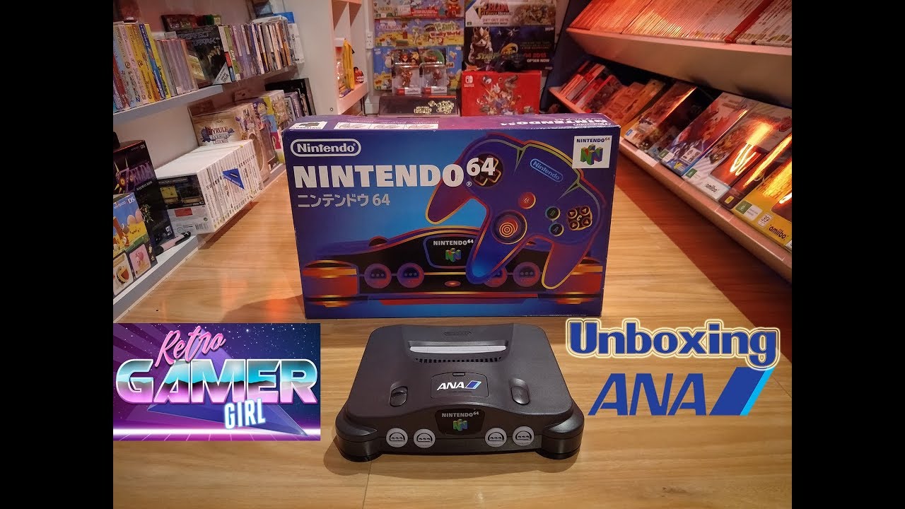 ANA Nintendo 64 Unboxing Rare Prize Giveaway N64 Console All Nippon Airways | Retro Gamer Girl