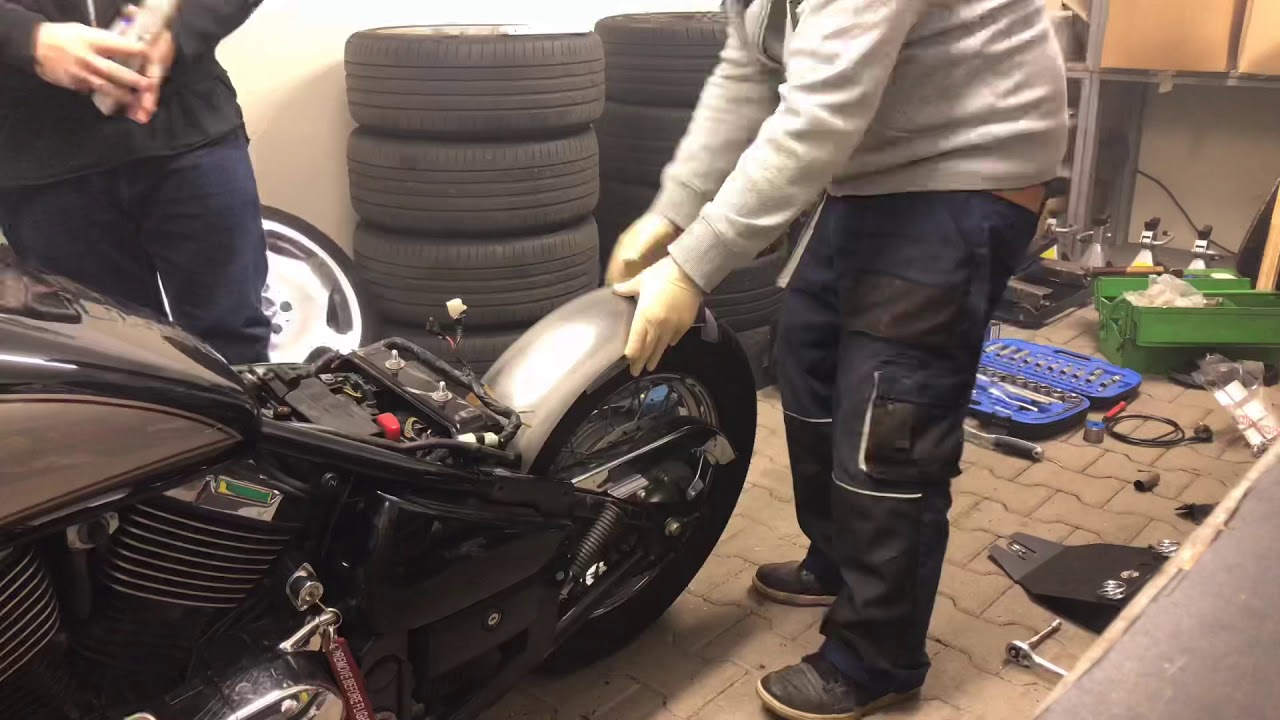Kawasaki Vn800 Bobber Heckfender Umbau Teil 2