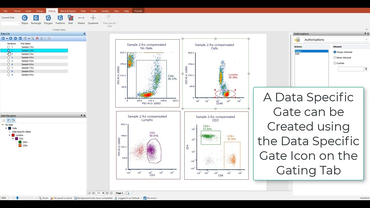 How to Use Data Specific Gates in FCS Express 7