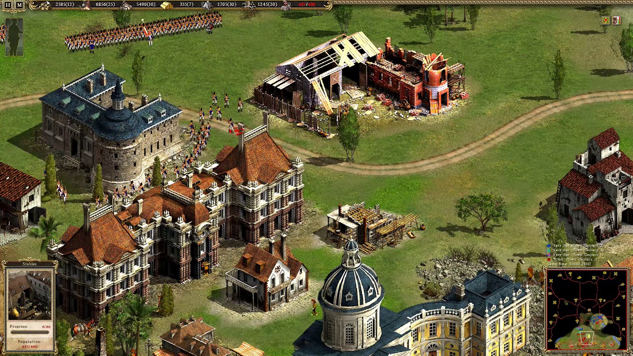Cossacks II: Battle for Europe | Skirmish 1v3 [Very Hard AI]