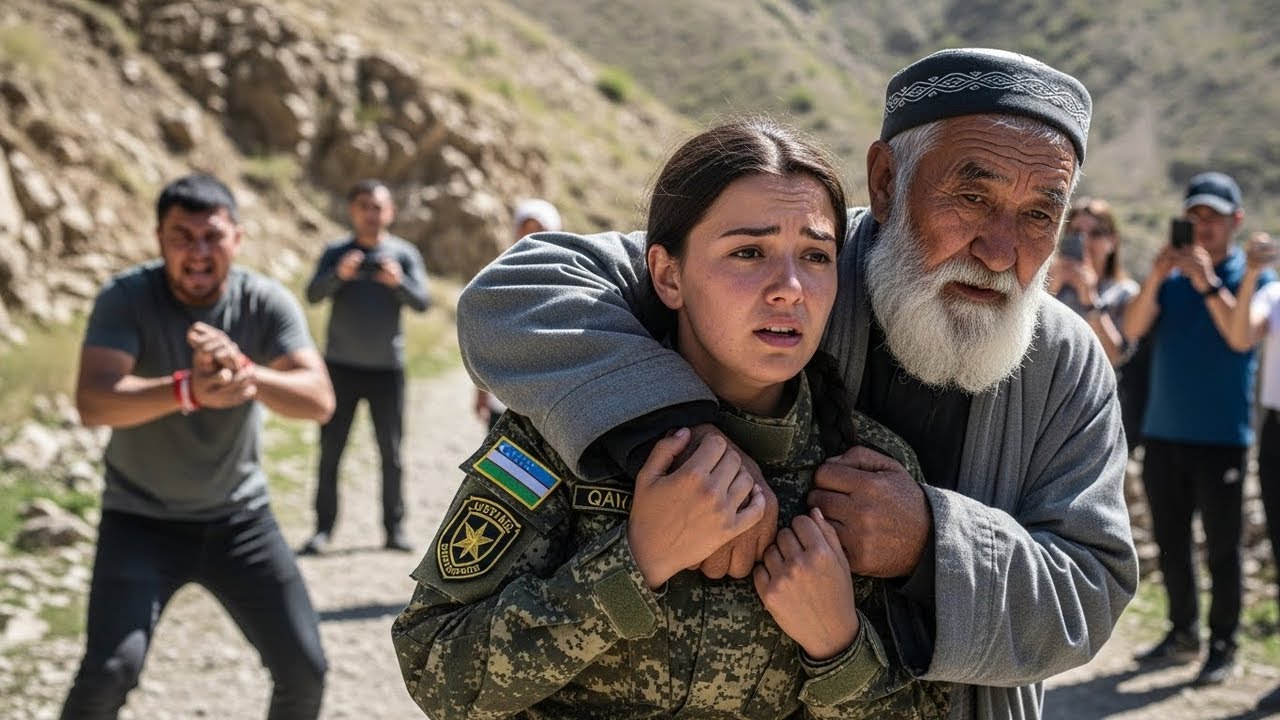 Harbiy qizni quchoqlagan Chol - Kim aslida u? Butun O‘zbekistonni larzaga solgan HAQIQAT!