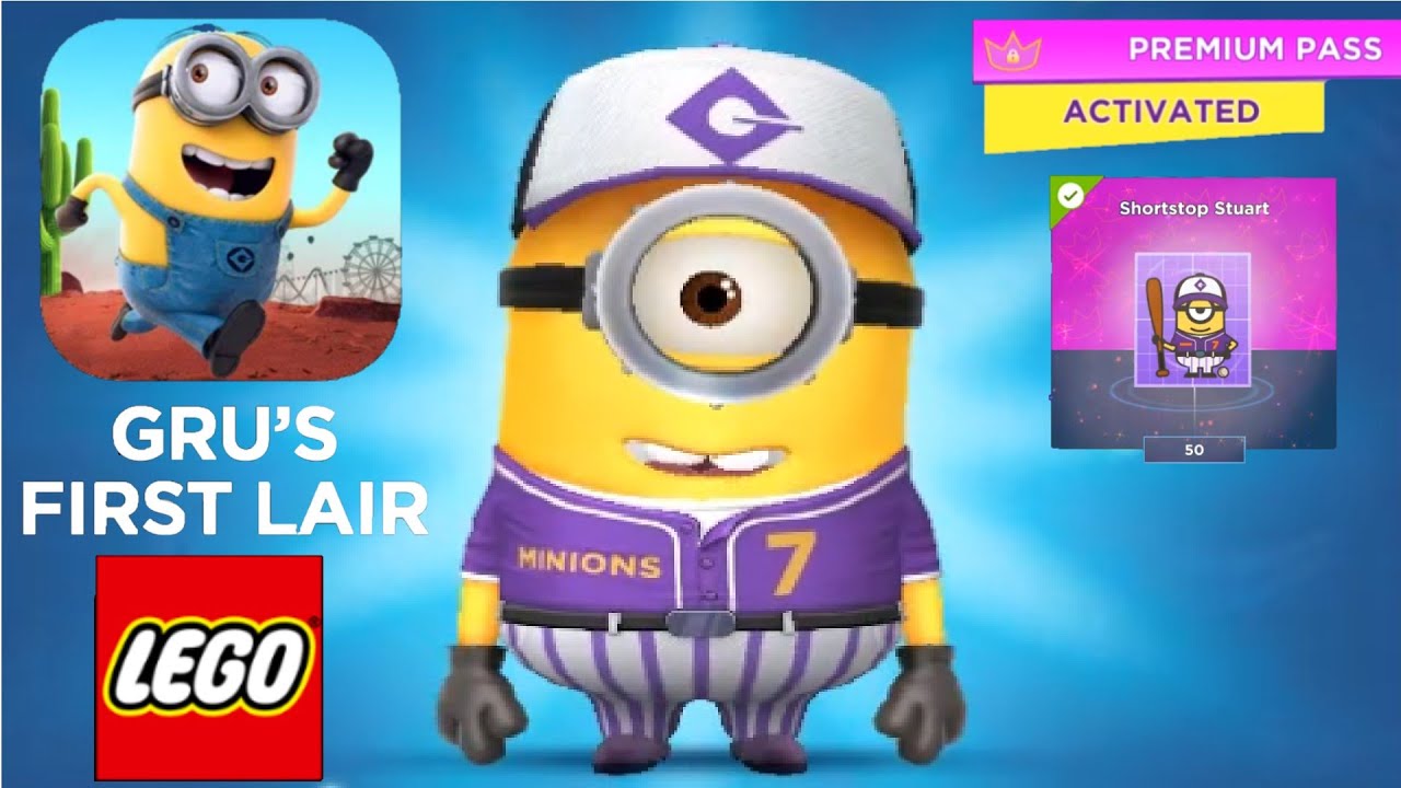 Shortstop Stuart Minion Rush Gru's First Lair fullscreen gameplay walkthrough android ios