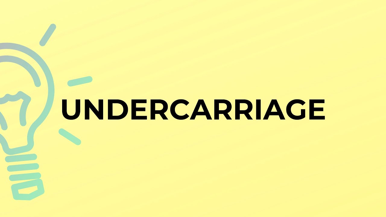 What is the meaning of the word UNDERCARRIAGE?