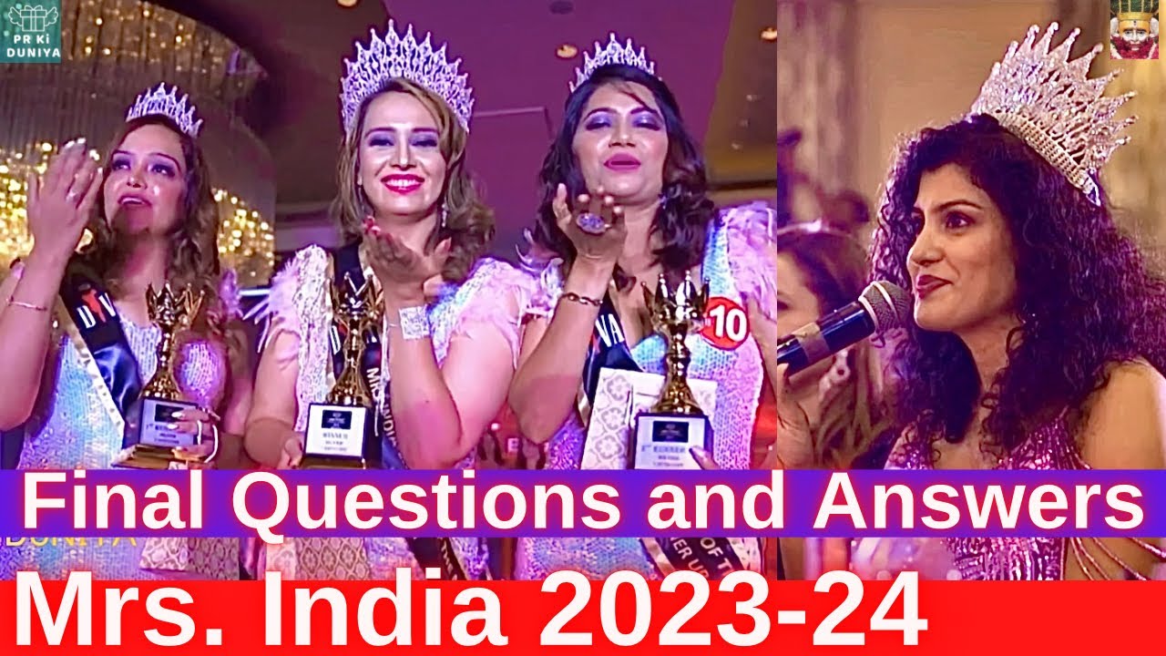 Mrs. India 2023-24 | Final Questions and Answers (Complete Playlist in description box)