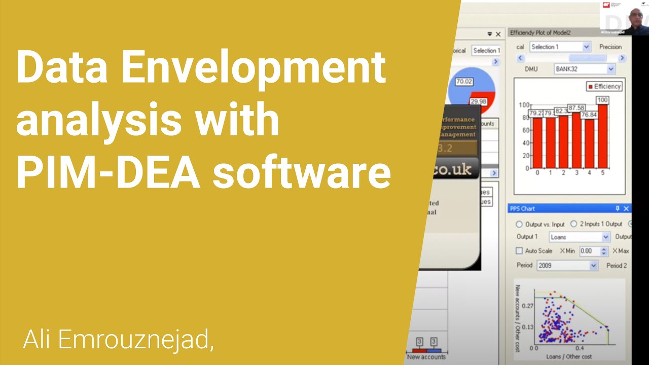 Data Envelopment analysis with PIM DEA software by Ali Emrouznejad