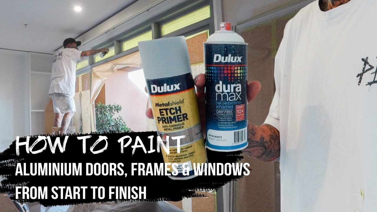 HOW TO PAINT ALUMINIUM DOORS, FRAMES & WINDOWS FROM START TO FINISH