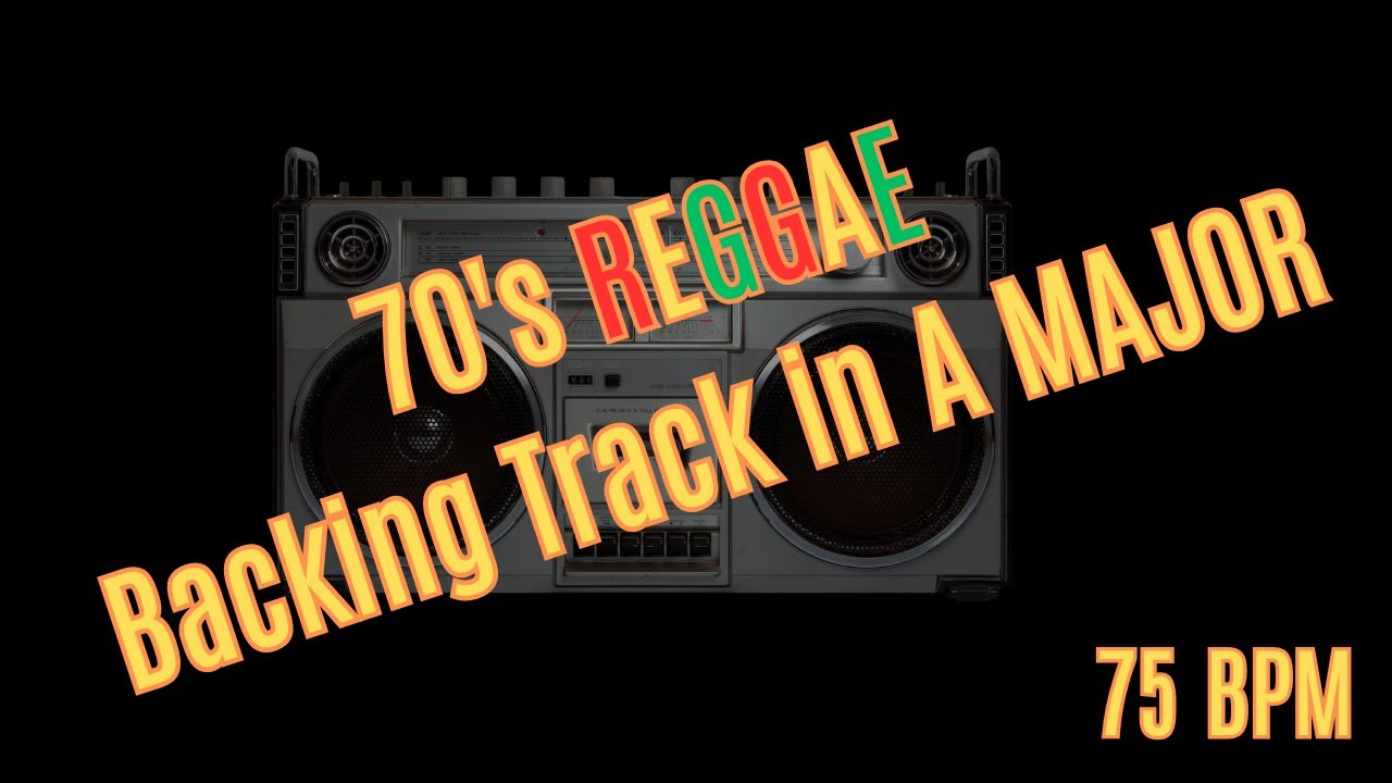 Reggae RUB-A-DUB Backing Track in A Major, 75 BPM
