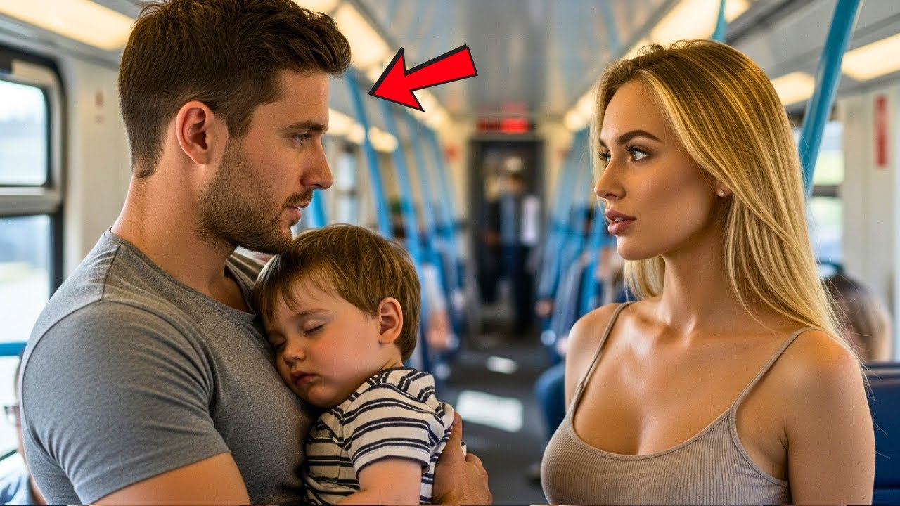 She gave her seat to a father and son on the train. The single father boss didn't leave her life....