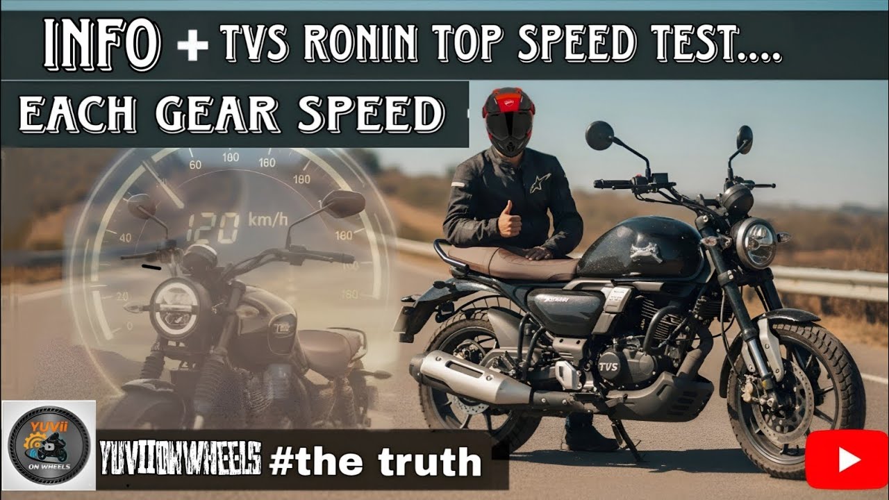 🔥 TVS Ronin Top Speed Test 🚀 | Each Gear MAX Speed ⚡ (1st t 5th Gear)@YuviiOnWheels @tseries  